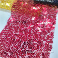 2023 New Fashion Sequin poly Tulle Mesh Fabric african sequins lace fabrics purple sequin fabric for girl dress